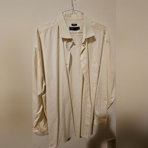 Pronto Uomo Beige Dress Shirt 18.5 36/37